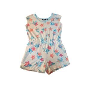 Lands' End Star Fish Swim Romper Cover Up Big Girls XL 14-16